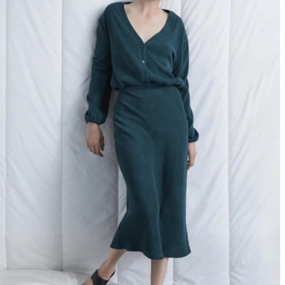 Zara Blue Skirt Size Medium - Picture 5 of 9